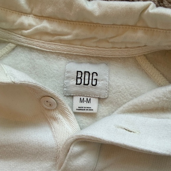 BDG Cream and Green Patchwork Sweatshirt - Picture 2 of 3